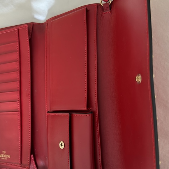 PRICE DROP! NEW Valentino wallet clutch with gold studs - Picture 7 of 7